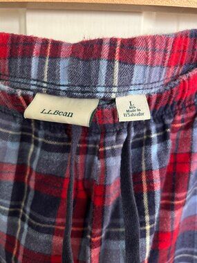 EUC Women's L.L.Bean Plaid Flannel Sleep Pants, Large